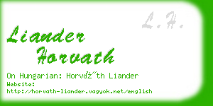 liander horvath business card